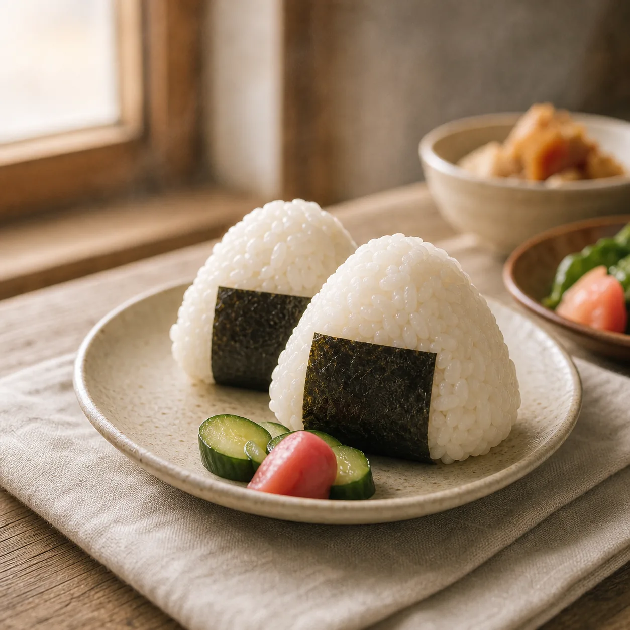 白いごはんのおにぎり