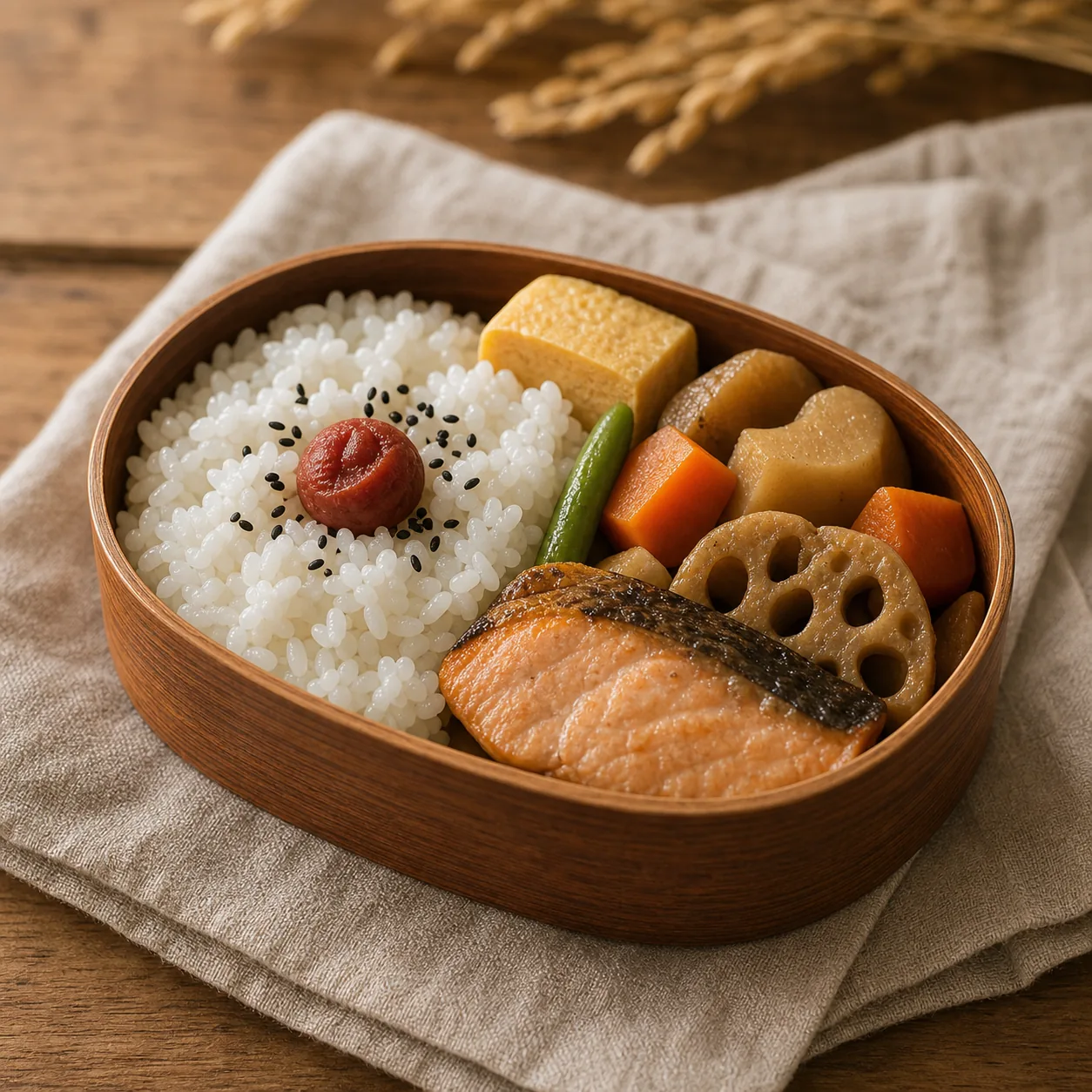 穂のかおりを使ったお弁当